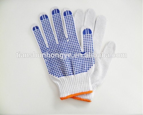 PVC Dots cotton gloves hand gloves