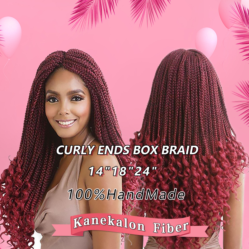 Julianna Pre-Looped Goddess Faux Locs Curly Crochet Braids Soft Crotchet Ready To Ship Box Braided Extension