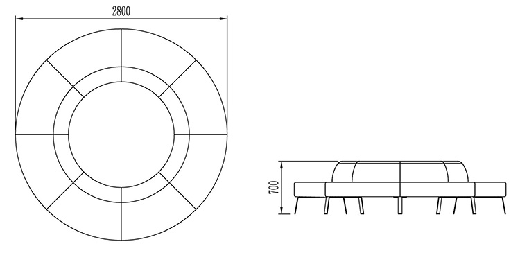 Modern Design Public Area Sofa Lounge Furniture Receptie Room Modulaire wachtkamer Band