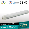 180도 UL CE 나열 15W LED 2G11 튜브 표시 등