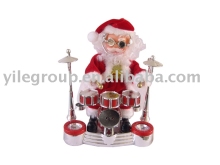 santa claus beat the drum
