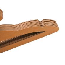 Custom Eco-Friendly Recycled Paper Hanger Kraft Paper Cardboard Clothes Hanger