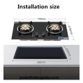 Gas hob 2 pembakar 70cm stainless