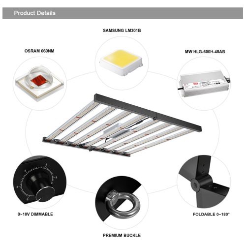 La barra led plegable de la agricultura vertical crece la luz