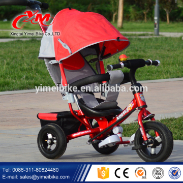 Luxury Baby tricycle push bar canopy/foldable baby tricycle/children with comfortable seater tricycle                        
                                                Quality Choice