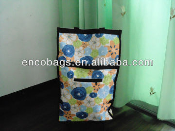 folding shopping bag with wheels