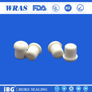 Electrie wire seal white silicone rubber stopper