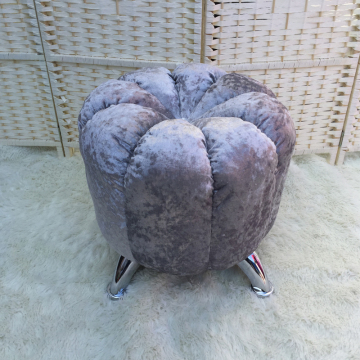 High quality modern fashion shoes stool chair sofa outdoor home upholstered stool ottoman comfortable round pouffe footstool