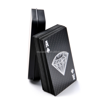 Customized Text Waterproof Carbon Fiber Bridge Poker Cards