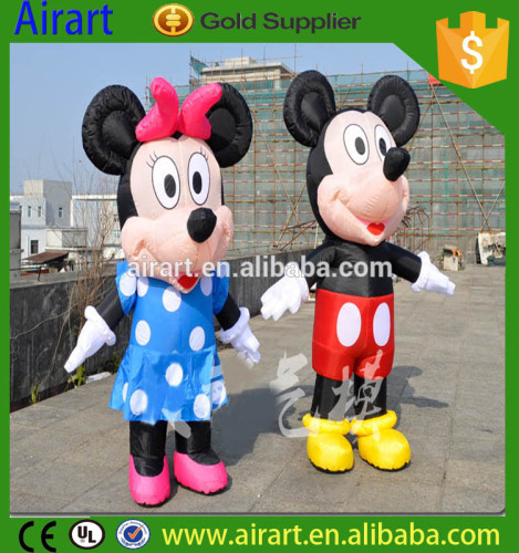 Custom inflatable Mickey Mouse cartoon, movie role inflatable Mickey Mouse cartoon,