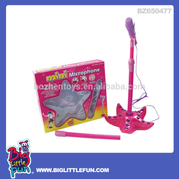 Mini kids toy microphone with light