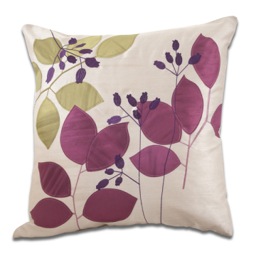 new design hand embroidered flower design cushion