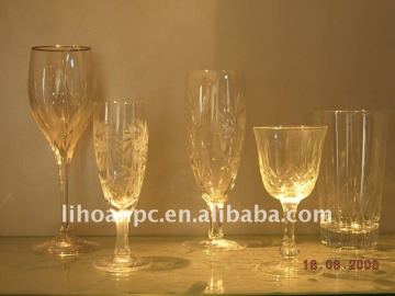FLUTE CUT GLASS