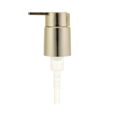 24/410 UV Shiny Gold Lotion Pump With Shiny Gold Clip