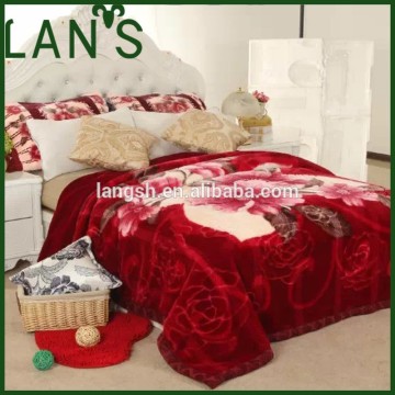 Lan's Imitated Cashmere Blanket embrossed