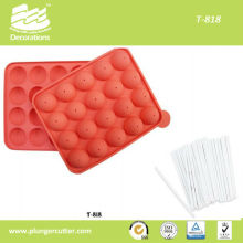 Silicone baking pan cake pops moulds