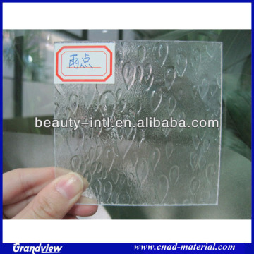 clear PS rain drops pattern sheet