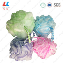 Mesh gradient sponge ball with Nylon rope