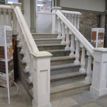 Best selling modern villa decorative white stone stair balusters porch balustrades
