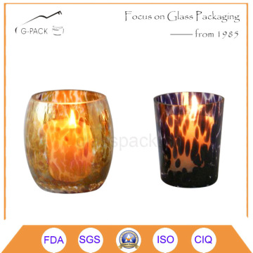 Colorized Glass Candle Holder, Candle Lantern