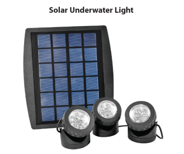 Multi color solar underwater light