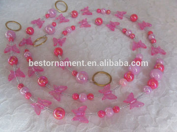 BALLS &BUTTERFLIES BEADED CURTAIN TIEBACKS