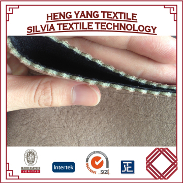 Suede fabric genuine leather combined with fabric sofa set