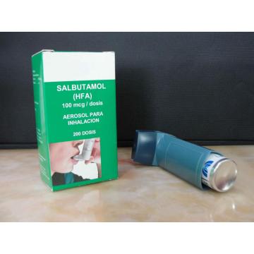 Inhalación de salbutamol a presión / inhalador 100Mcg/Dosis