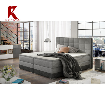 Modern Fabric Queen Size Bed with Storage