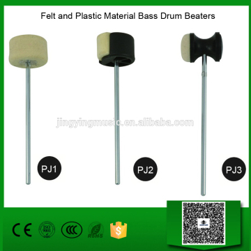 Felt and Plastic Material Bass Drum Beaters