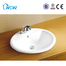 Bathroom sanitary ceramic counter top basin
