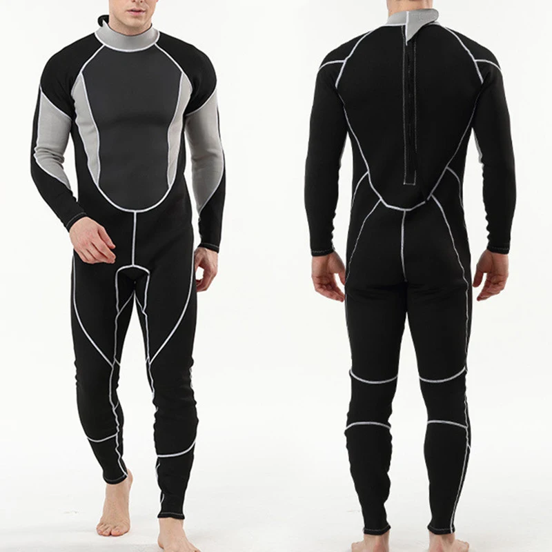 Lovers Pure Black Suit Surf Suit Cold Diving Swimsuit Outdoor Beach Surfing Diving Wetsuit for Men and Women