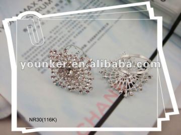 2013 Fashion Rhinestone Crystal Napkin Ring for weddings,Alloyl Crystal Napkin Ring
