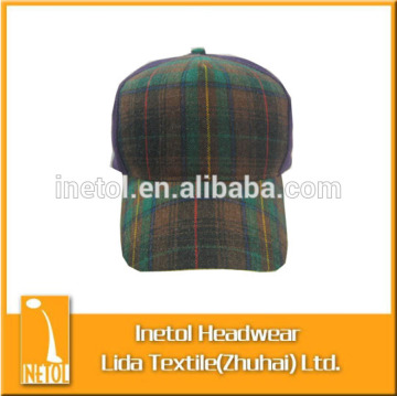 old style custom plaid baseball cap