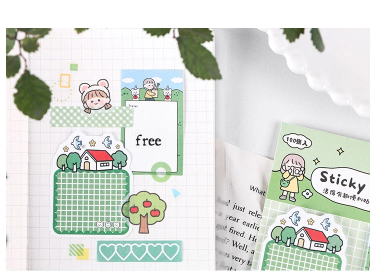 Funny Multi-Function Sticky Memo Notes with Stickers