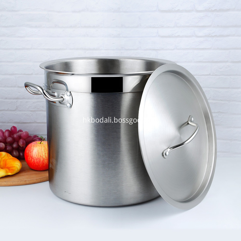 Mirror Finish Stainless Steel Stock Pot