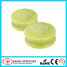 Lemon Jade Natural Organic Flesh Tunnel