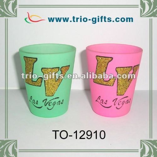 Glitter Las Vegas shot glass