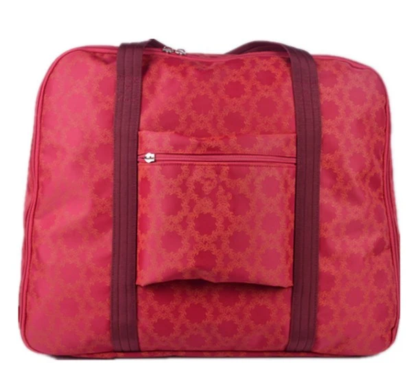 2020 New Arrival Red Tote Handbag Large Capacity Nylon Shopping Bag