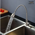 Stainless steel kitchen sink rotatable single cold faucet