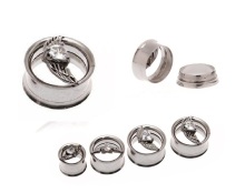 Wing Gem Flare Earlet Ear Tunnels