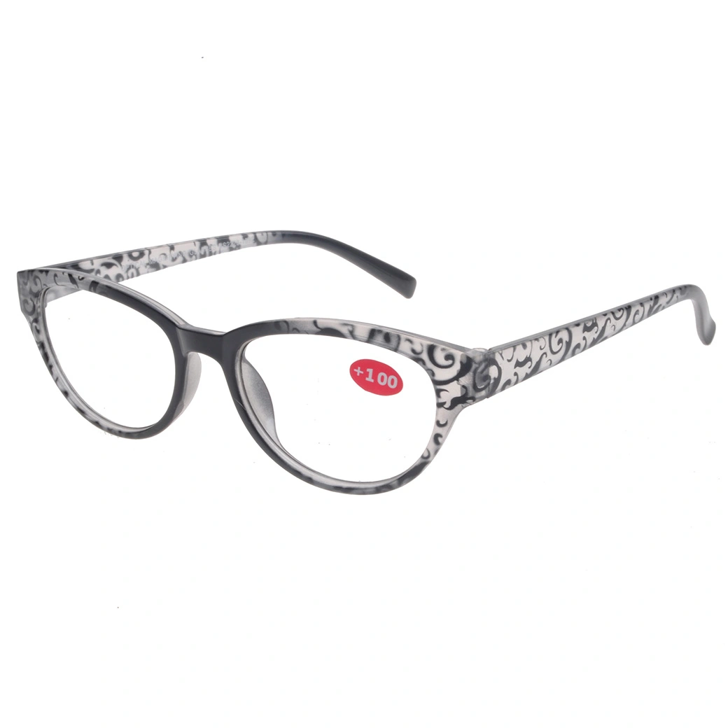 2019 Cat Eye Plastic Reading Glasses with Pattern
