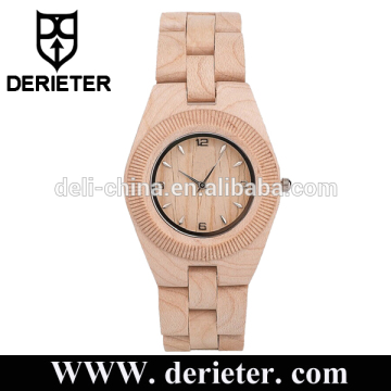 China Factory Japan Movement Custom Logo Wooden Ladies Watches