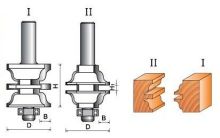 Micro-grain Carbide Tips Ogee Door Frame Bit Set  Tct Router Bit For Woodworking
