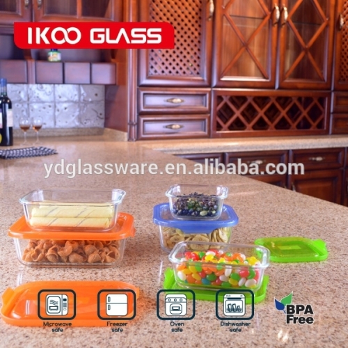 protable easy wash and seal glass food container