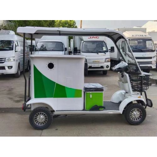 Caminhão de lixo elétrico de lixo de lixo automático de quatro rodas