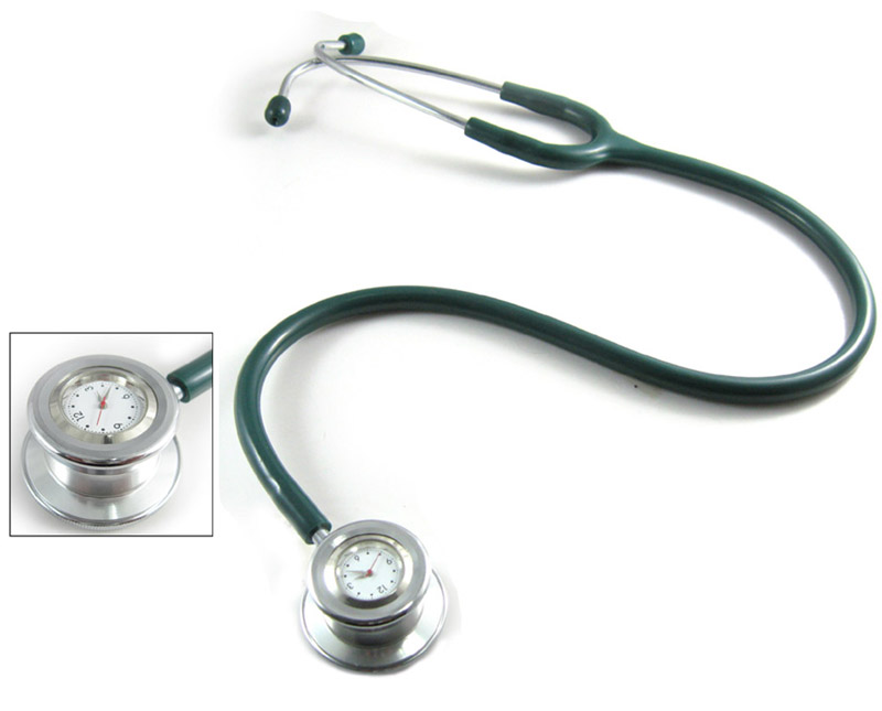 Stethoscope with clock