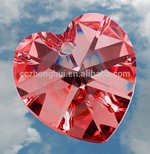 2016 Red and graceful crystal section heart shape diamond