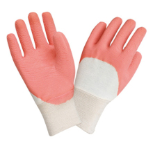 Cotton latex coated glove