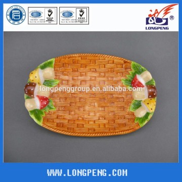 Customized Ceramic Dolomite Dinner Plate